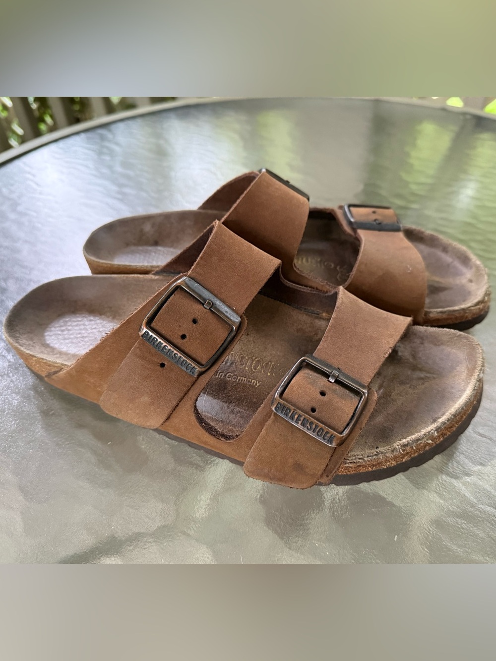 Birkenstock Arizona sandals.  Size 39 narrow